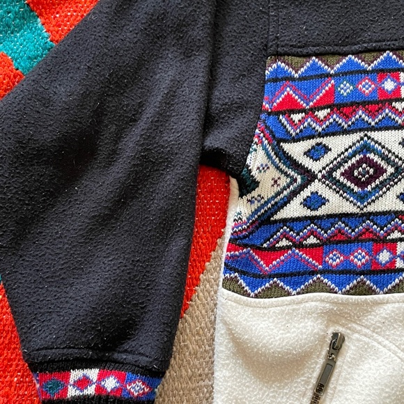 Vintage Bolo Spirit Half Zip Sweater Southwestern - Picture 5 of 6